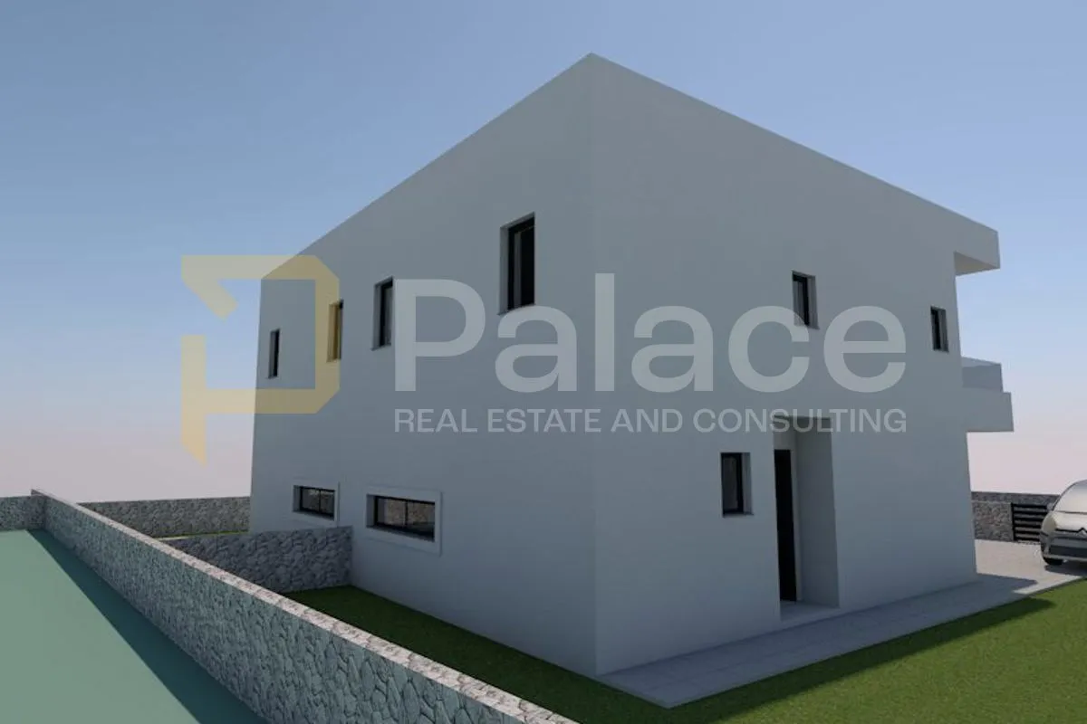 novogradnja dvojna kuća katnica s 2 stana i dvorištem, vodice 240 m2 - slika 4