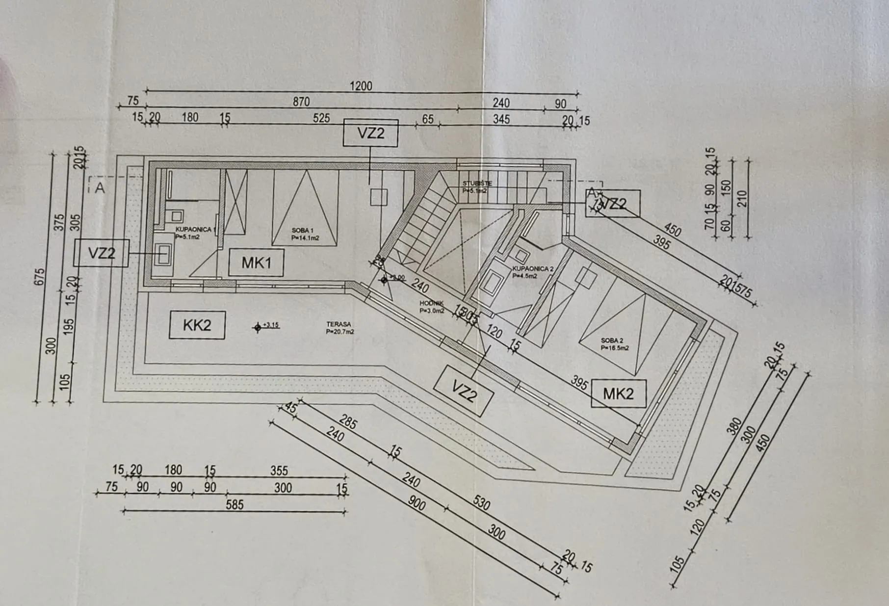 građevinski teren s projektom obiteljske kuće s bazenom, 541m2, raša - slika 5
