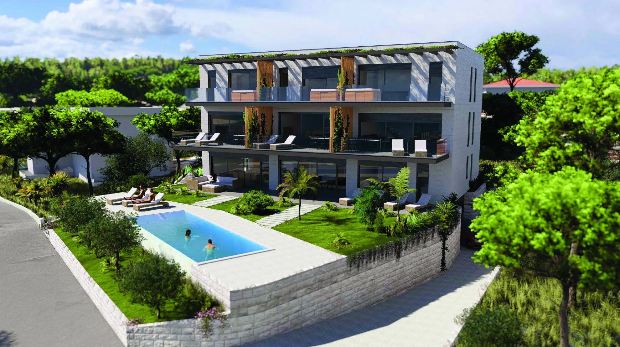 dvoetažni stan u luksuznoj urbanoj vili, prvi red do mora, 142,59 m² - slika 5
