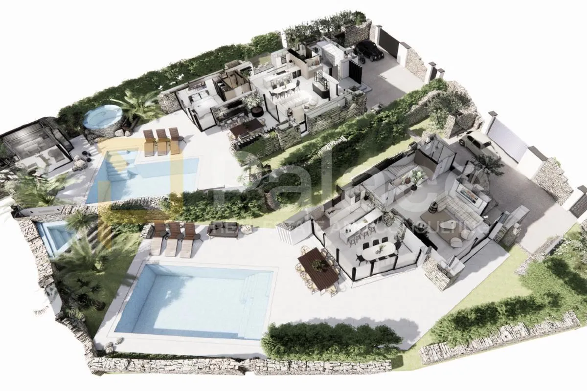 građevinsko zemljište sa starinom u šumberu, idejni projekt – 1.149 m² - slika 8