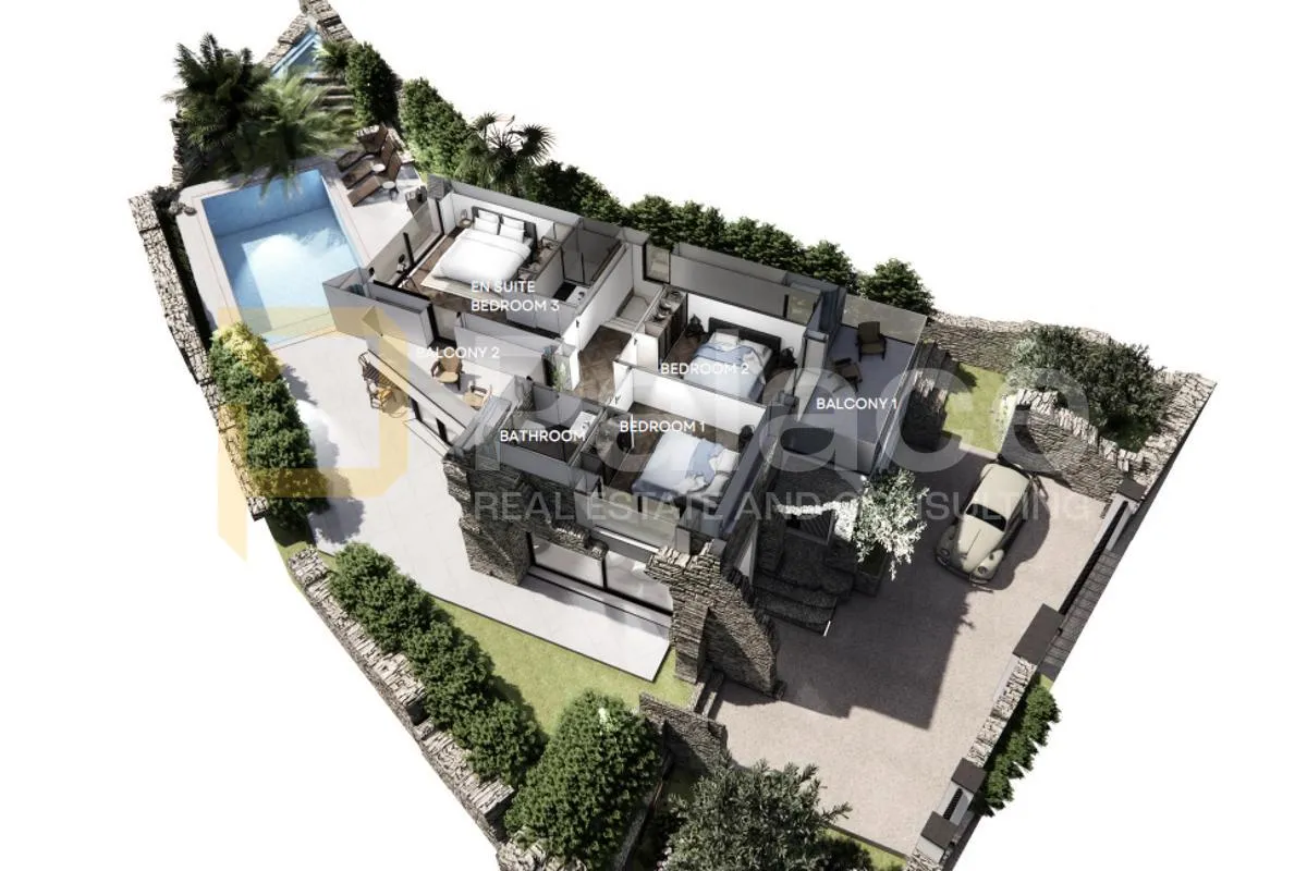 parcela na top lokaciji za gradnju 512 m², s projektom – istra, šumber - slika 14