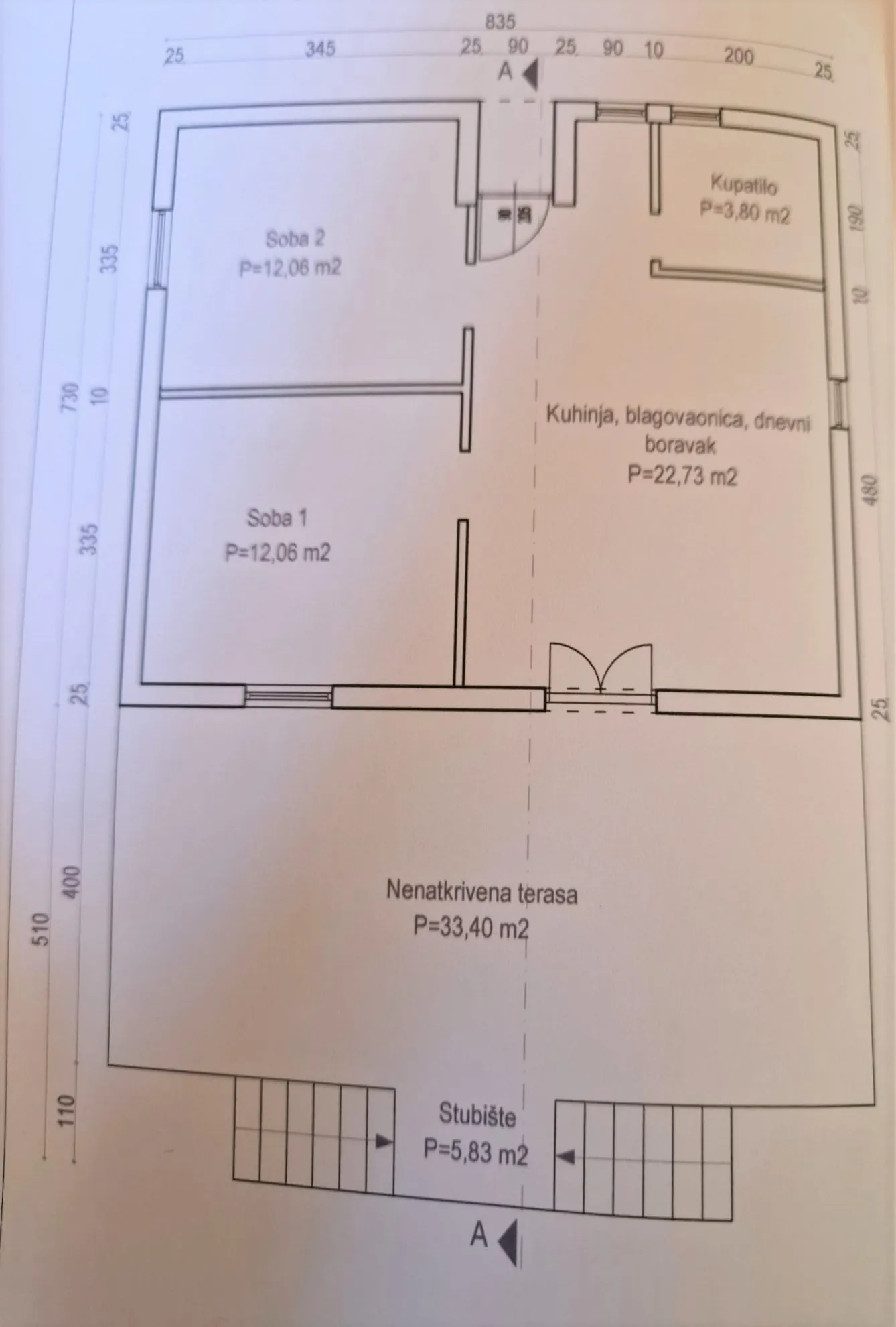 prizemnica u izgradnji na otoku žutu, 20 m od mora, 61 m2 - slika 2
