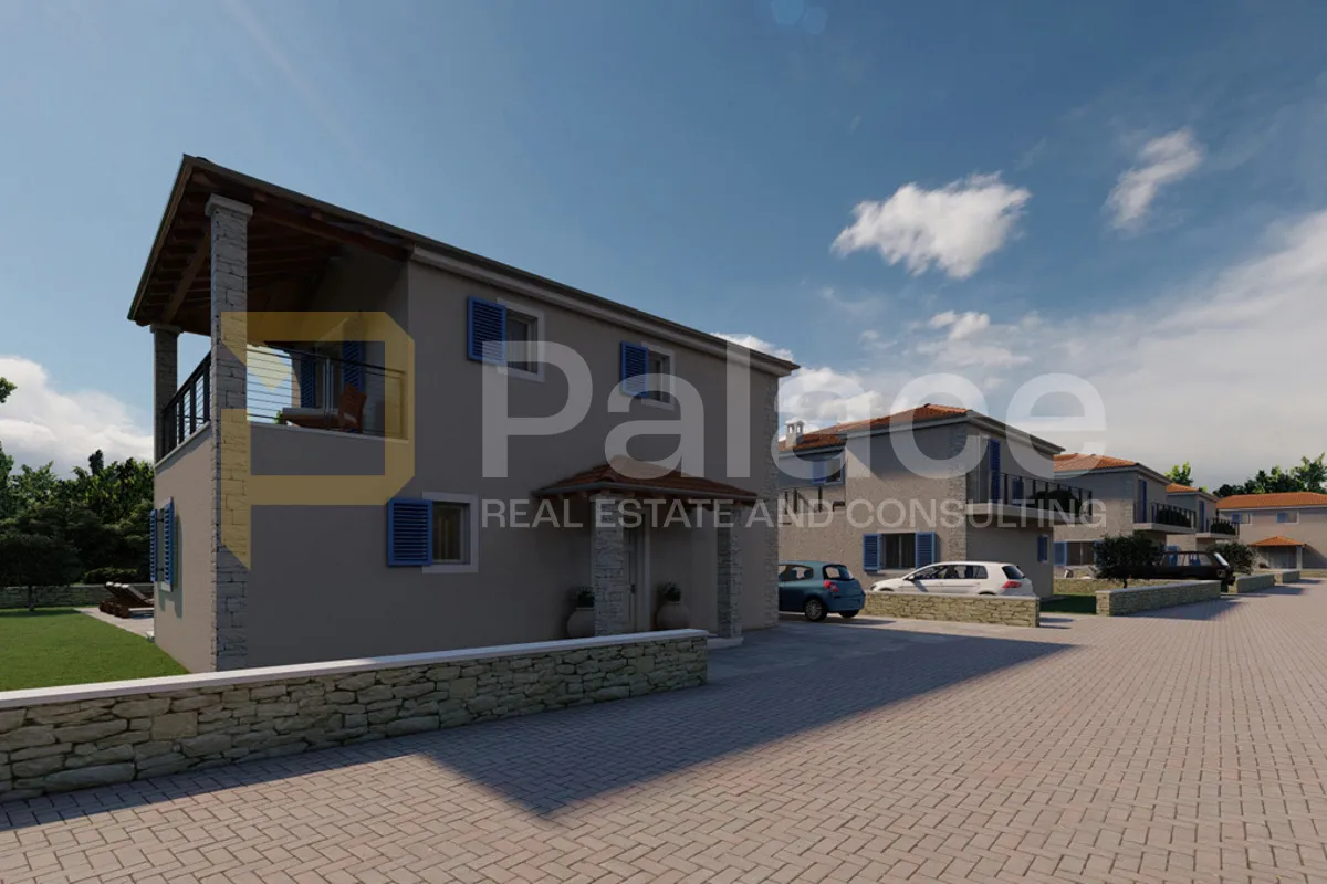 ližnjan - nova vila u istarskom stilu, pogled na more - slika 7