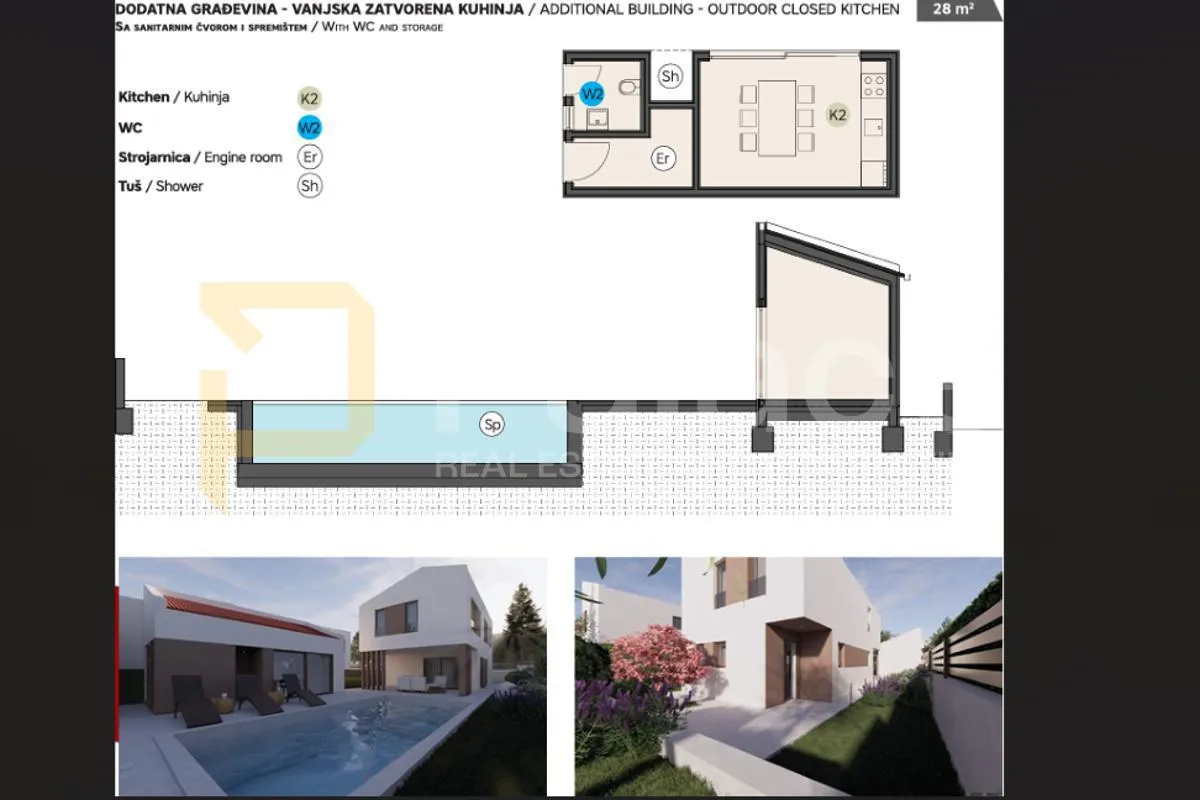 moderna luksuzna vila s bazenom i vanjskom kuhinjom, vodnjan - slika 8