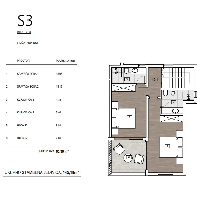 luksuzna dvoetažna villa s bazenom, primošten, 145 m2 - slika 3