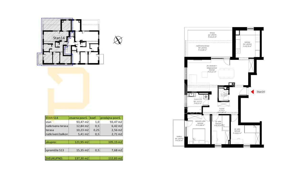 penthouse s14 na trećem katu novogradnje, 112,83 m2, novi marof - slika 5