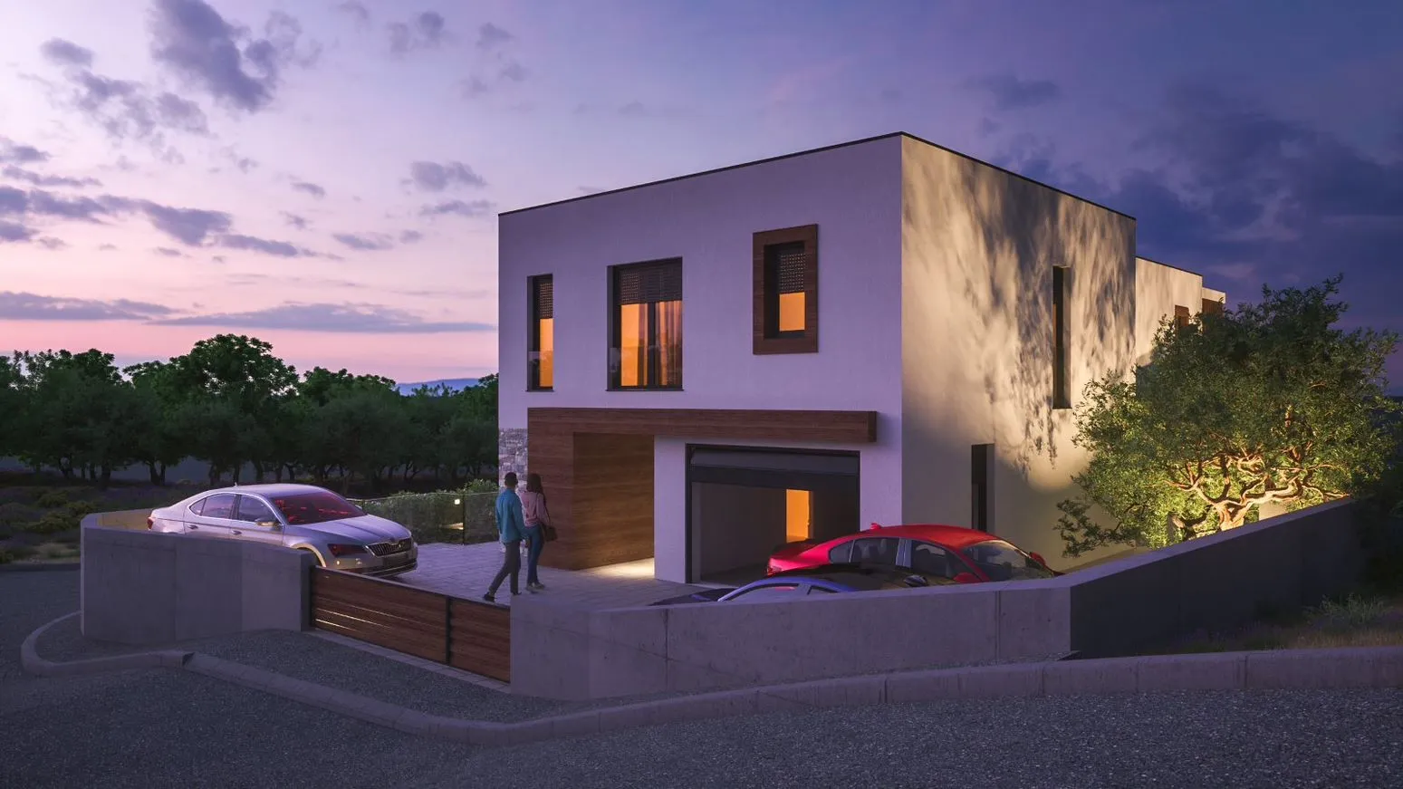 vila predivne arhitekture s pogledom u primoštenu - slika 15