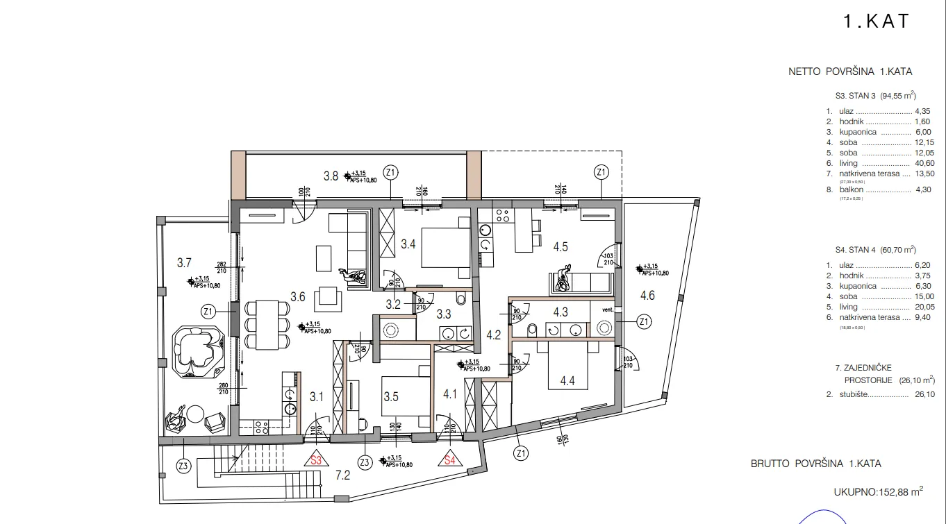 stan u novogradnji s4, 60 m2 - sovlje - slika 7