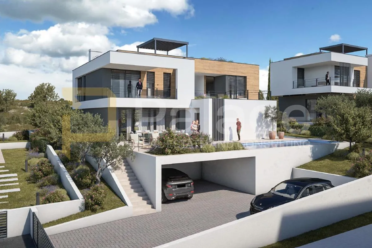 Ekskluzivna vila E s bazenom i pogledom u luksuznom kompleksu - Brodarica, Šibenik