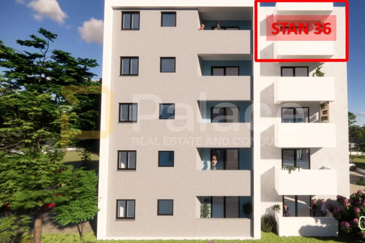 Stan u novogradnji sa dvije spavaće sobe i balkonom, Pula, Monvidal