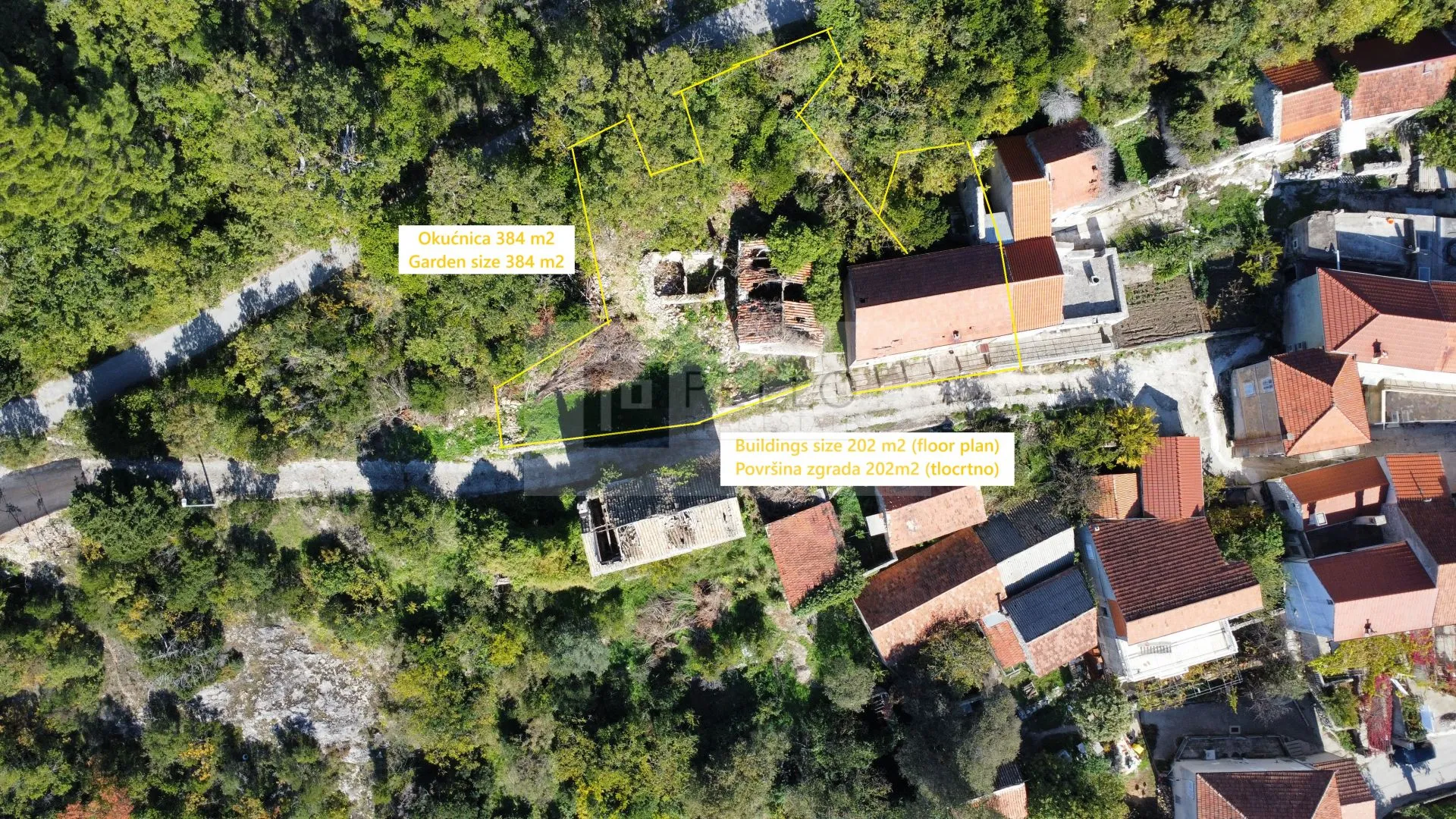 Autentična nekretnina na Pelješcu: dvije kuće s okućnicom i pogledom - Oskorušno, Orebić