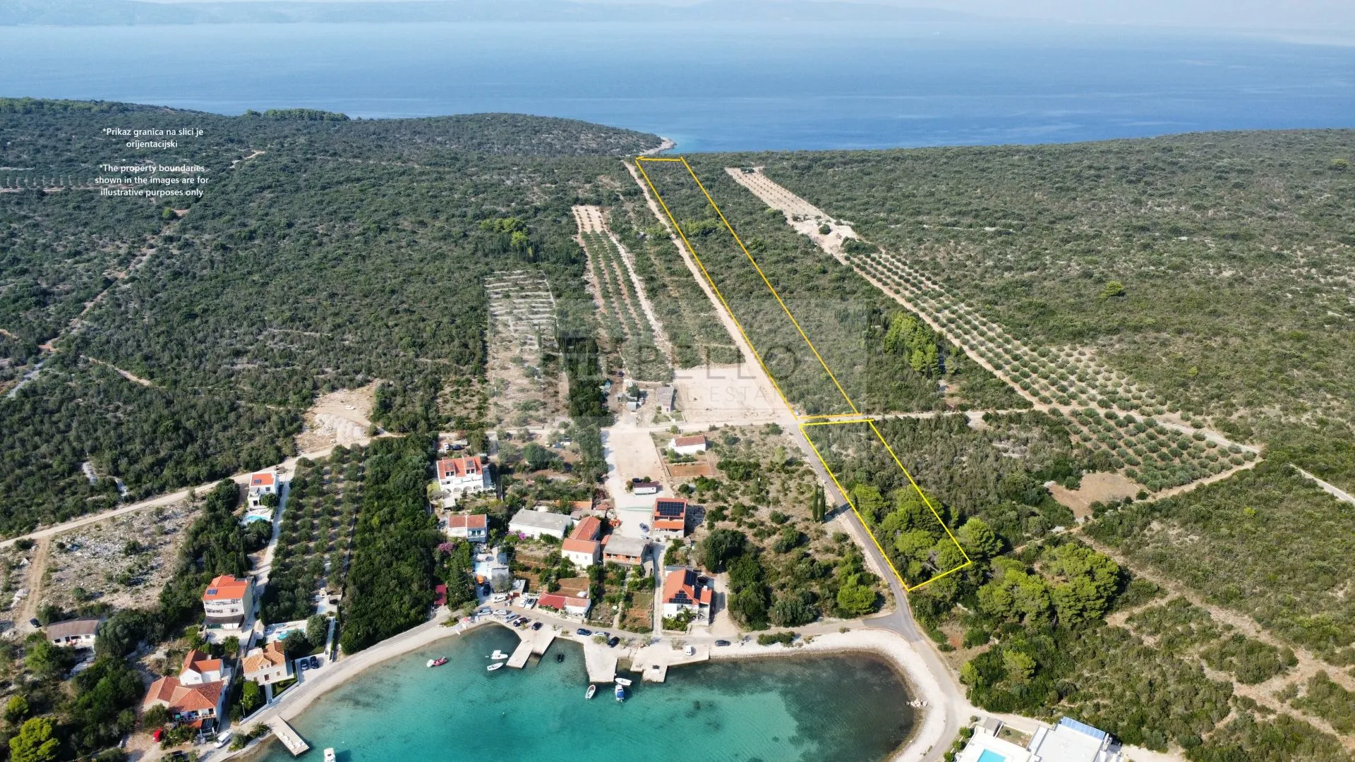 ekskluzivna zemljišta uz more – lovište, pelješac - slika 2