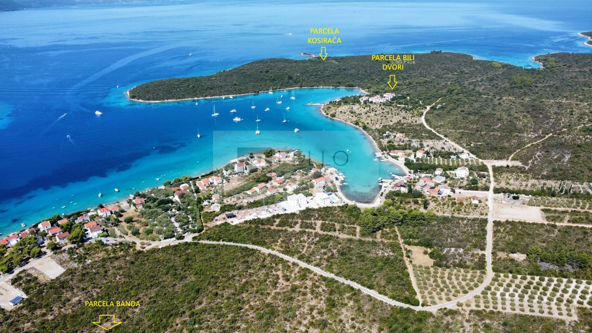 Zemljišta uz more na Pelješcu – 1. red, blizina mora, mogućnost gradnje, 3,2 ha - Lovište, Orebić