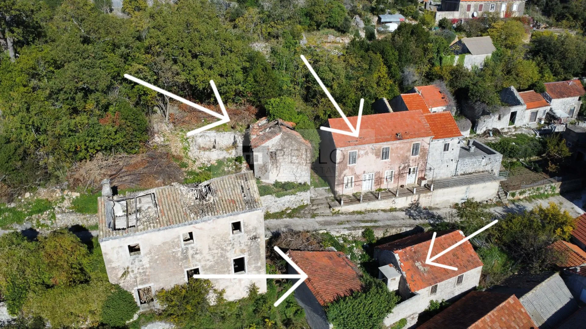 PRILIKA! 4 kuće na prodaju (Oskorušno/Pelješac) - Oskorušno, Orebić