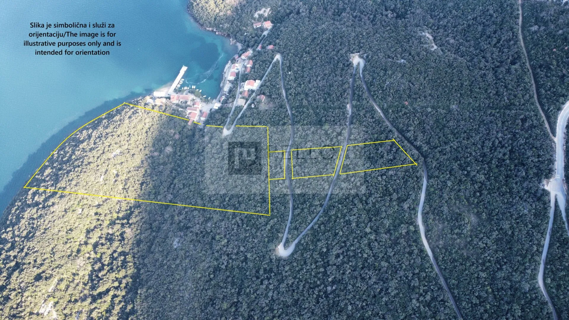 Ekskluzivno obalno zemljište u prvom redu do mora – Uvala Crkvice, Pelješac - Kuna Pelješka, Orebić