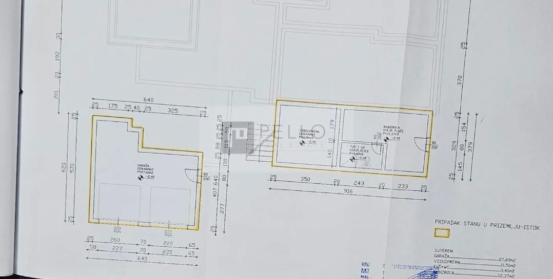trosobni stan 156,69 m² s pogledom na more – orebić(samo 3min hoda od mora) - slika 34
