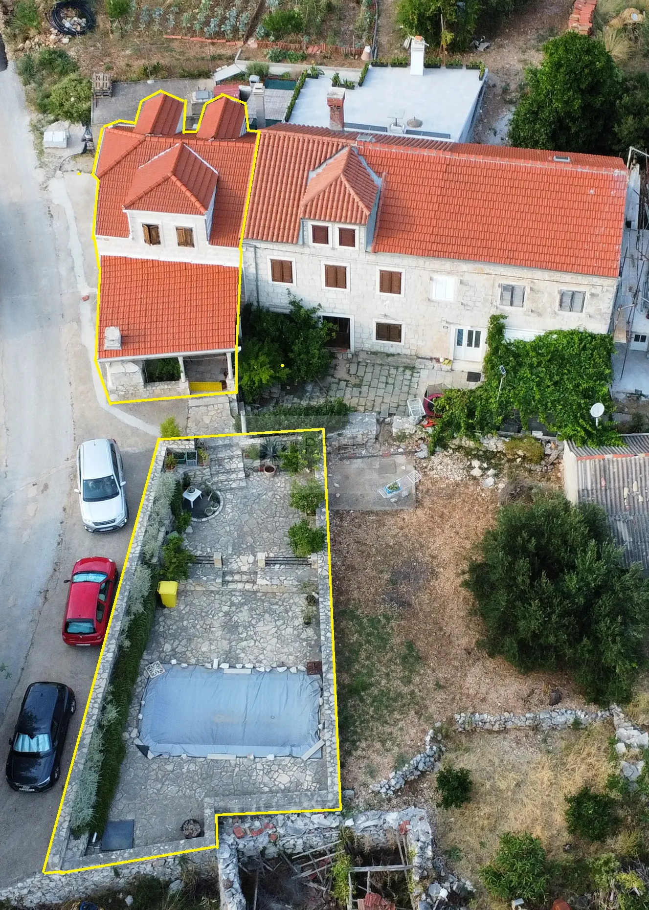 kamena kuća s bazenom i prekrasnim pogledom na more viganj - slika 3