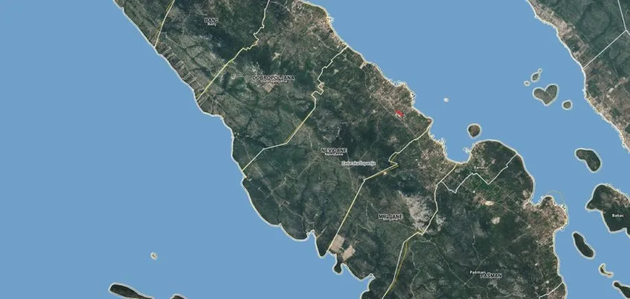pašman/neviđane-građevinsko zemljište 811 m2,lokacija , pogled na more - slika 2