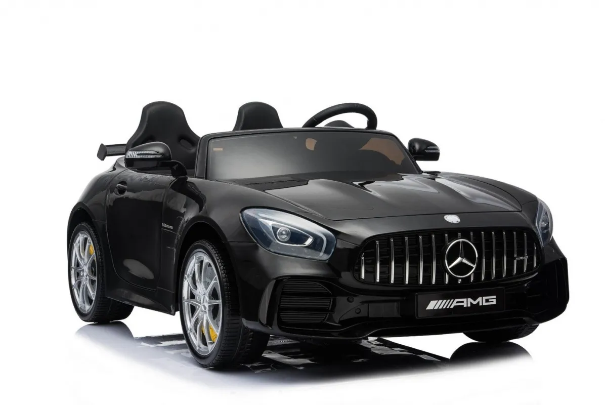 licencirani auto na akumultor mercedes benz gt r 4 x 4 – crni/lakirani - slika 10