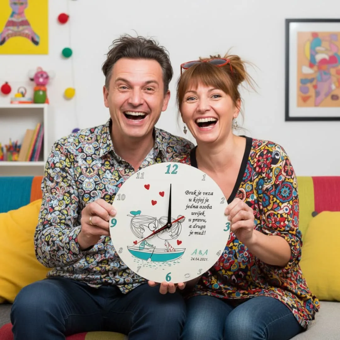 personalizirani sat za srebrni pir – poklon za 25 godina braka - slika 2