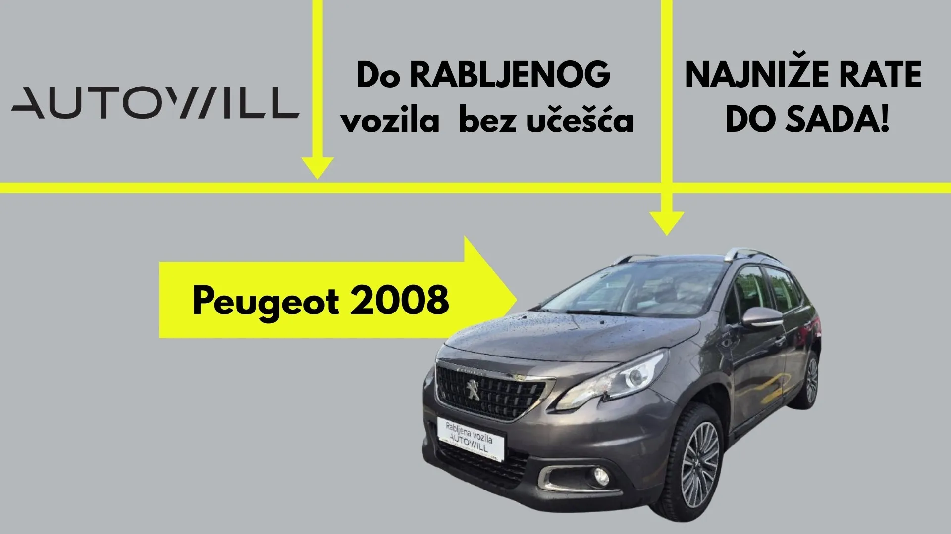 Peugeot 2008 bez učešća - NAJNIŽA RATA DO SADA! - Zagreb