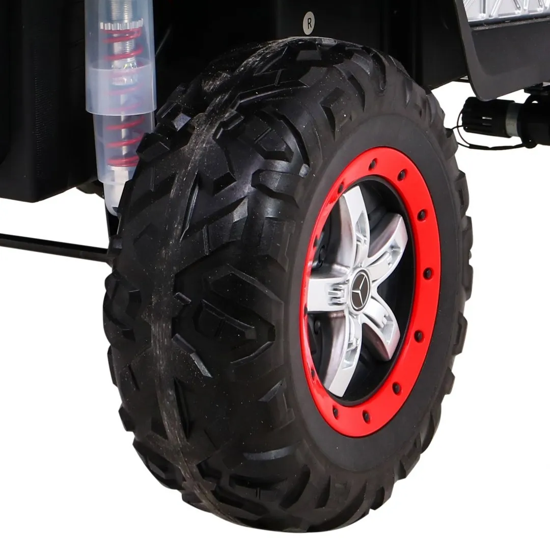 licencirani auto na akumultor mercedes benz unimog - crveni - slika 10