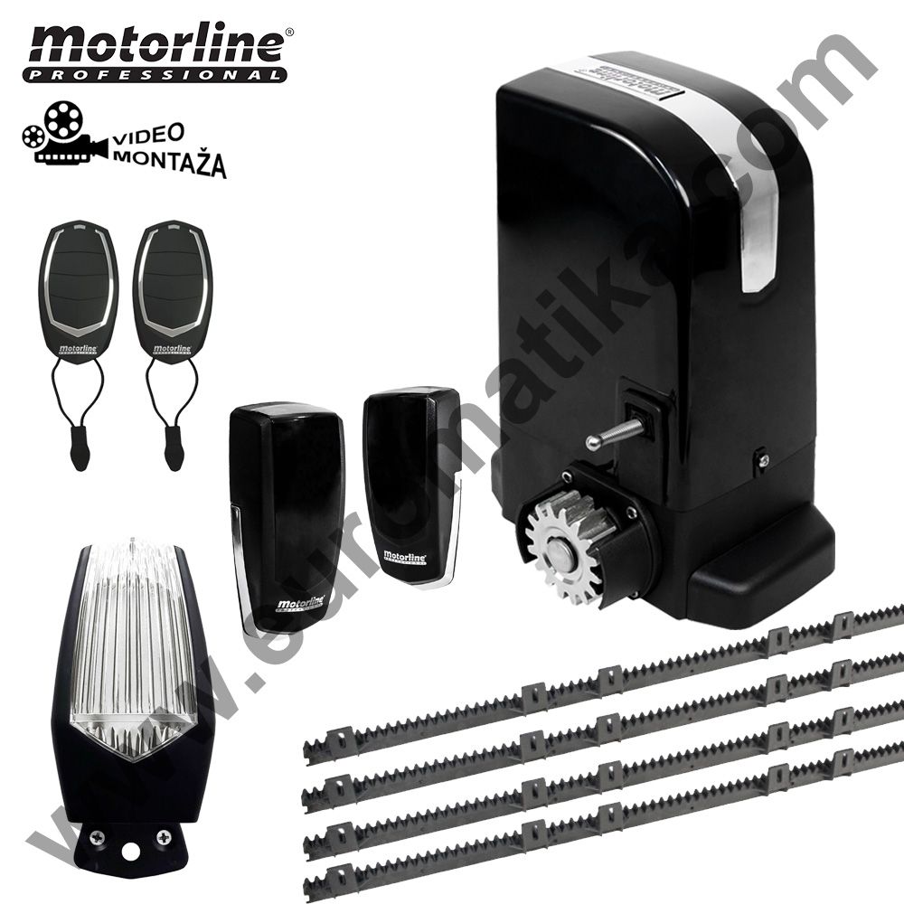 Kit za klizna dvorišna vrata Motorline 500 Bravo (VIDEO MONTAŽA) - Križevci