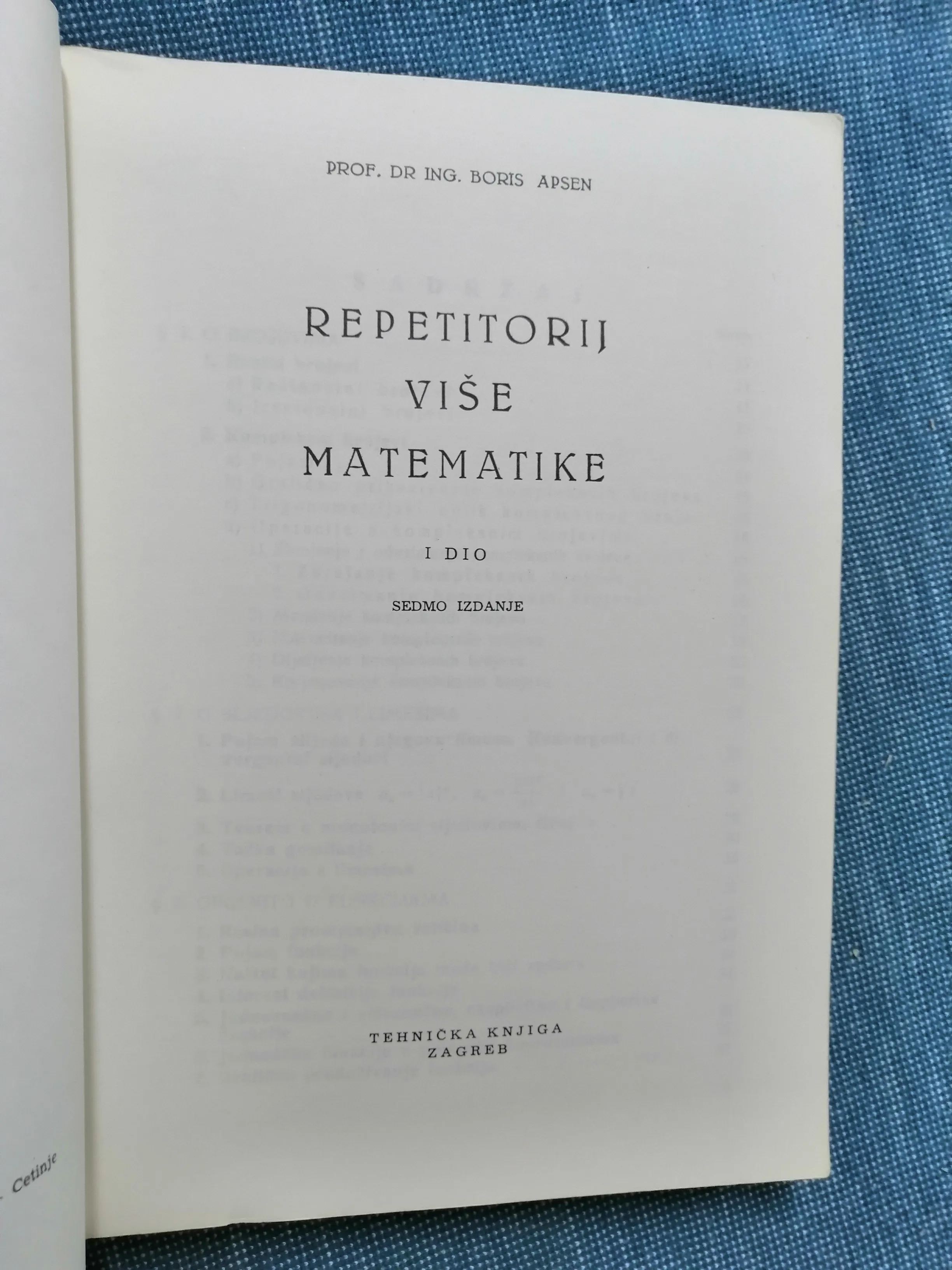 boris apsen – repetitorij više matematike 1 - slika 2