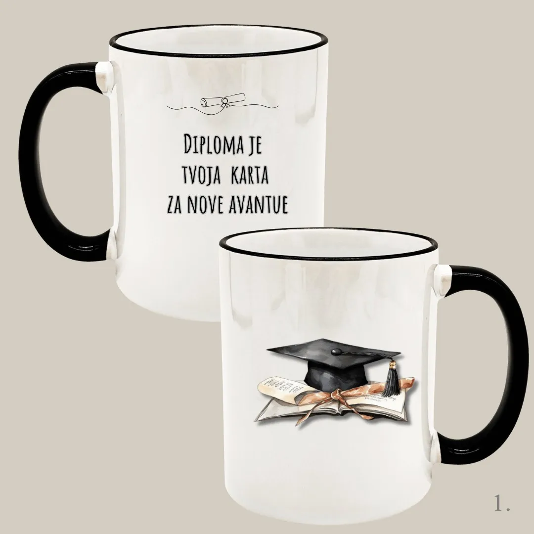 šalica za diplomu – personalizirani poklon za diplomiranje - slika 2