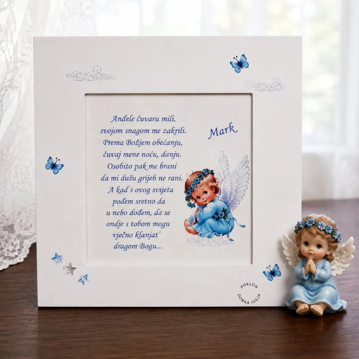 personalizirani poklon za krštenje – kutija uspomena, okvir i slika - slika 3