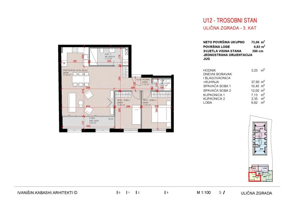 stan: zagreb (lašćina), kvatrić, trosobni 78.00 m2, novogradnja - slika 9