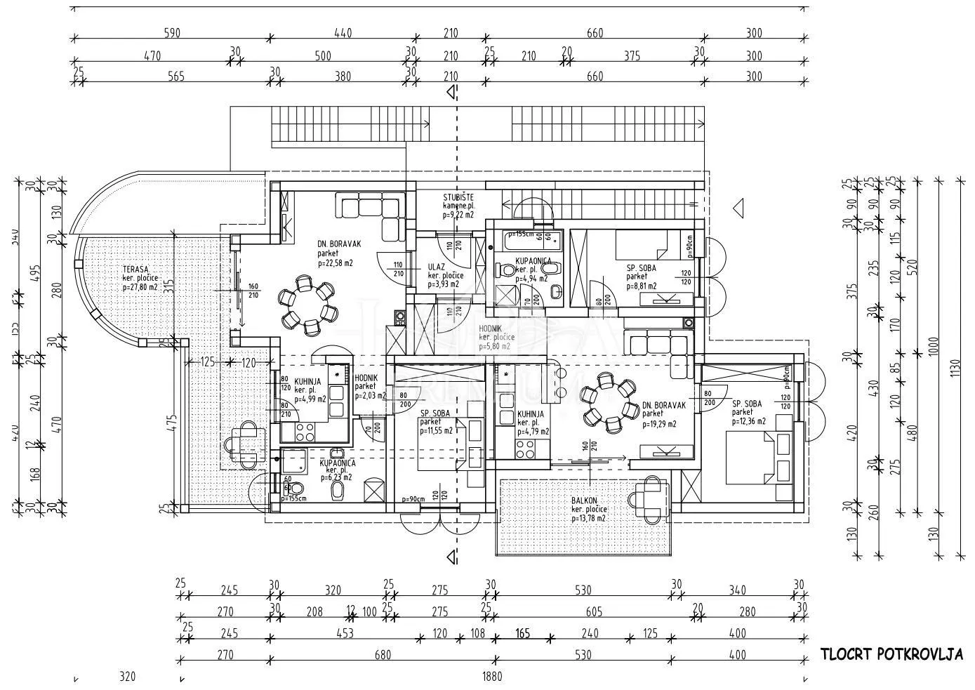 moderan stan 79,15 m2, panoramski pogled, parking - slika 25