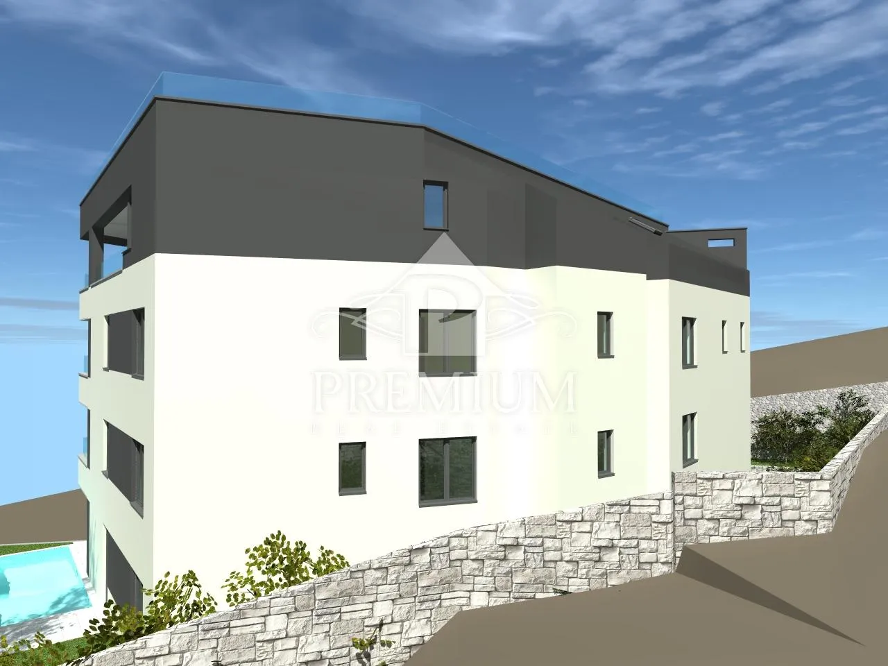penthouse sa bazenom, lift, garaža, blizina mora - slika 29