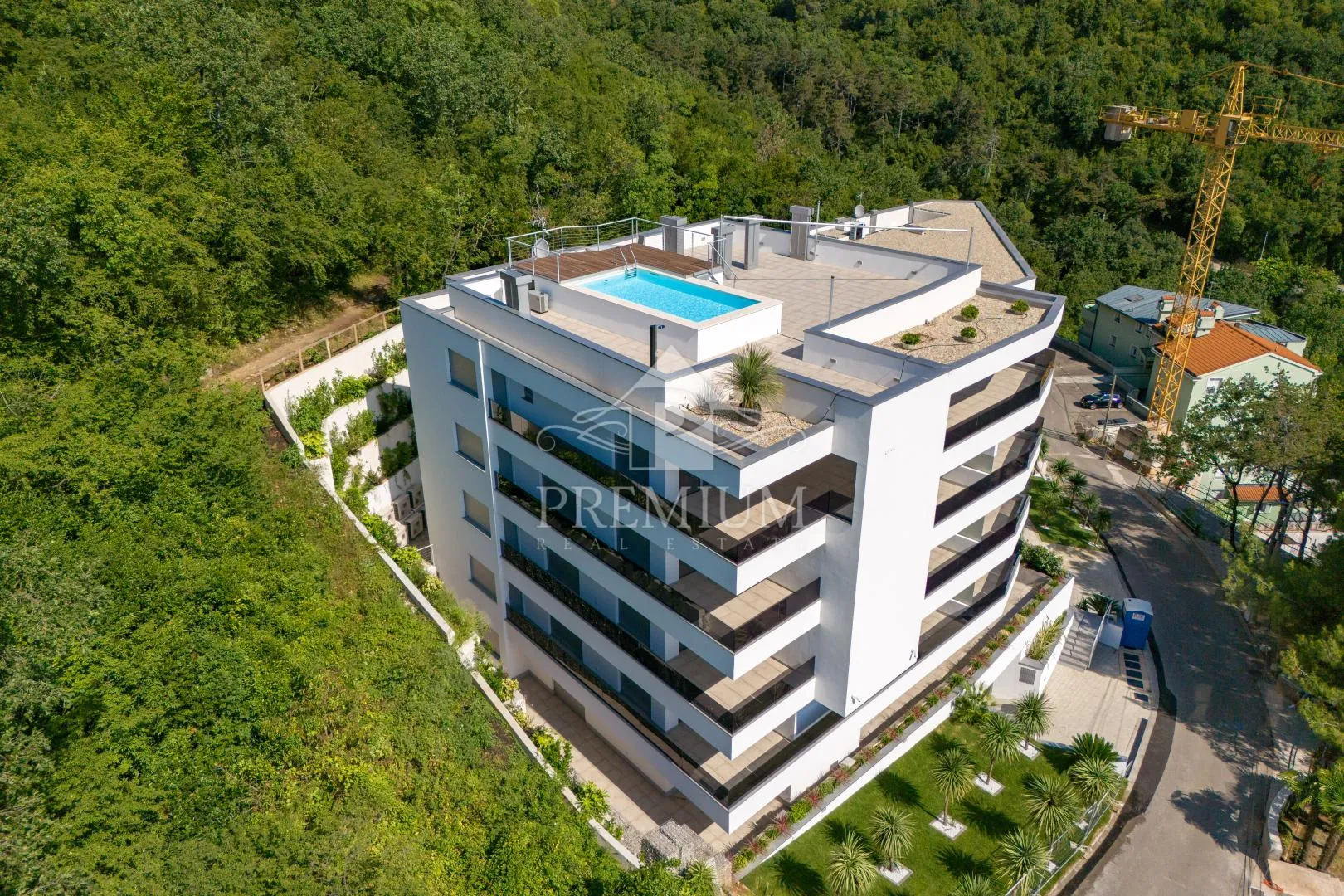 penthouse sa bazenom, lift, garaža, pogled - slika 42