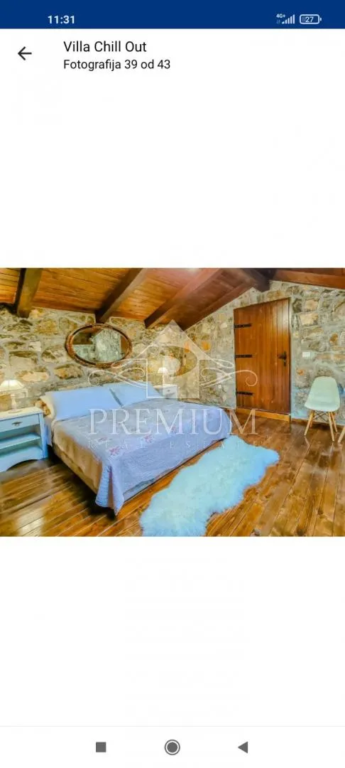 kuća s bazenom, pogled more - slika 49
