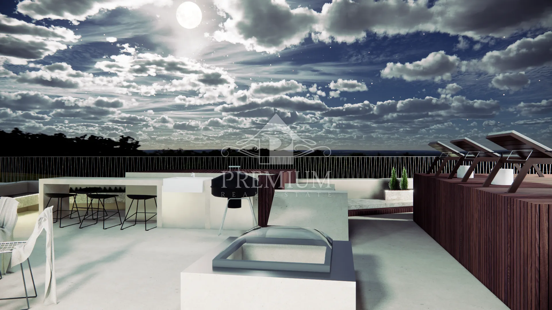penthouse sa bazenom, lift, garaža, blizina mora - slika 27