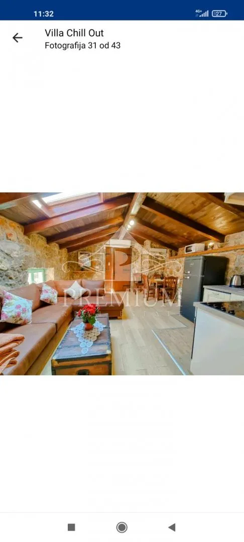 kuća s bazenom, pogled more - slika 48