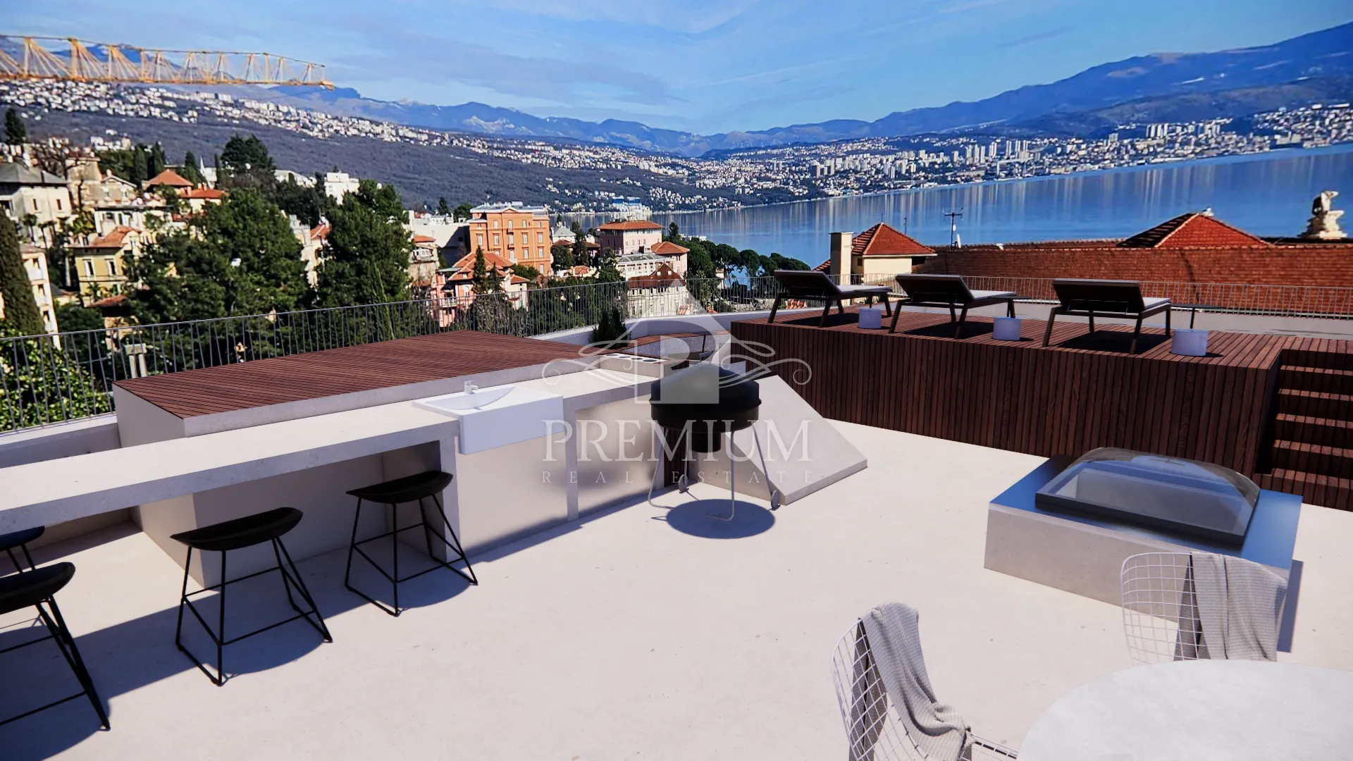 penthouse sa bazenom, lift, garaža, blizina mora - slika 8