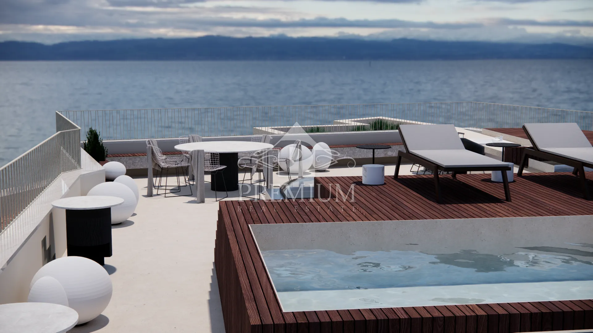 penthouse sa bazenom, lift, garaža, blizina mora - slika 4