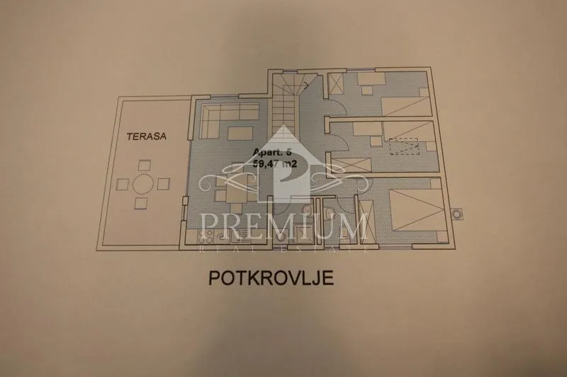 stara jezgra, kuća na 4 etaže, 5 apartmana, pogodno za razne djelatnosti - slika 66
