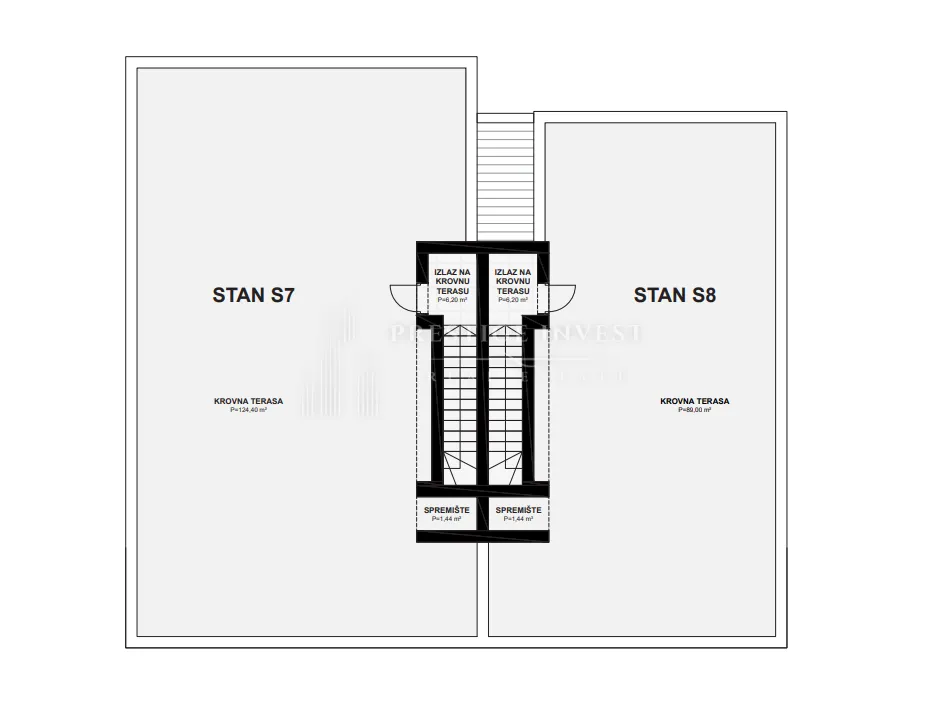 zadar-trosoban penthouse s8 s krovnom terasom - slika 6