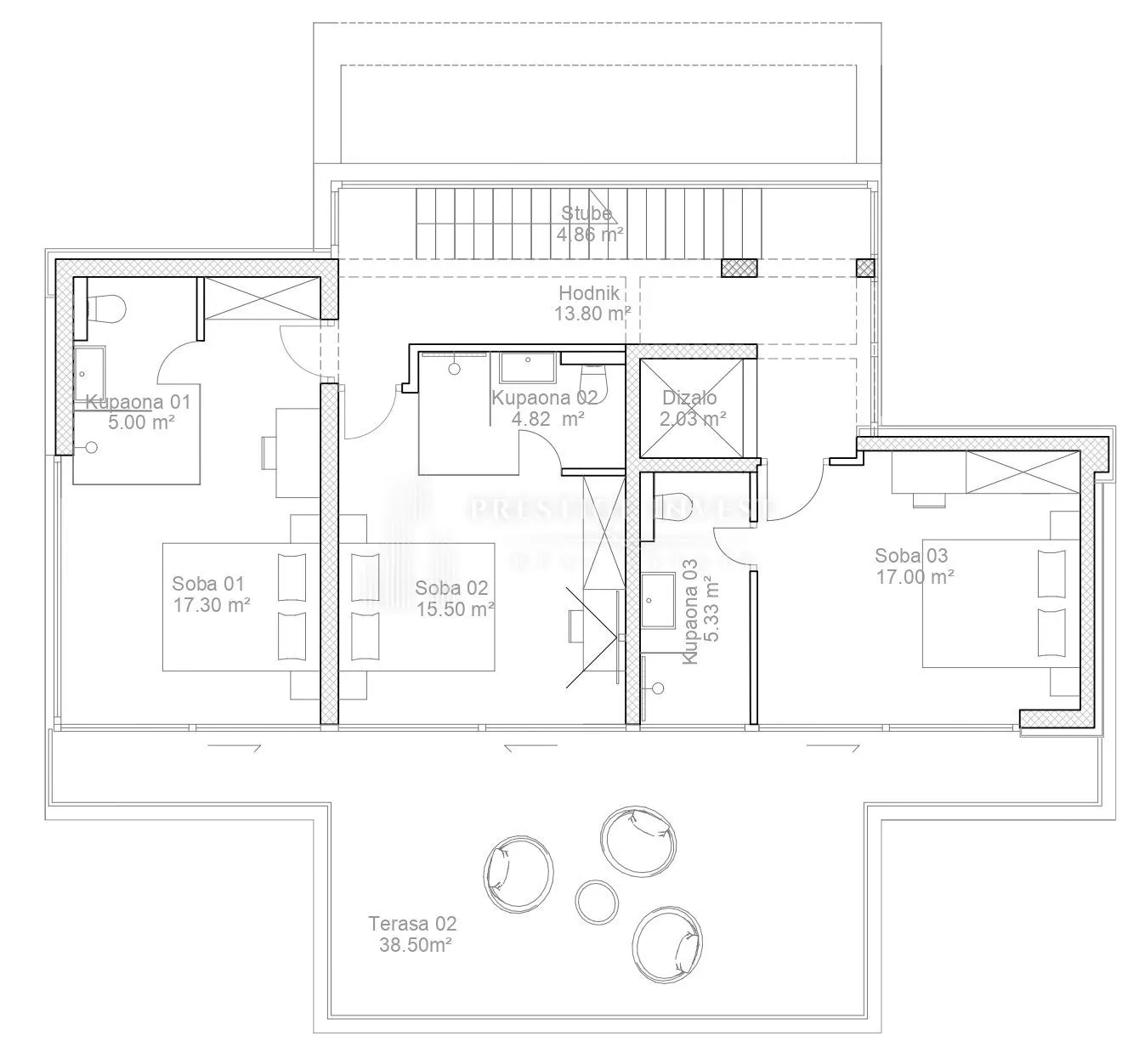 sukošan- drugi red do mora- dizajnerska villa 495m2 - slika 3