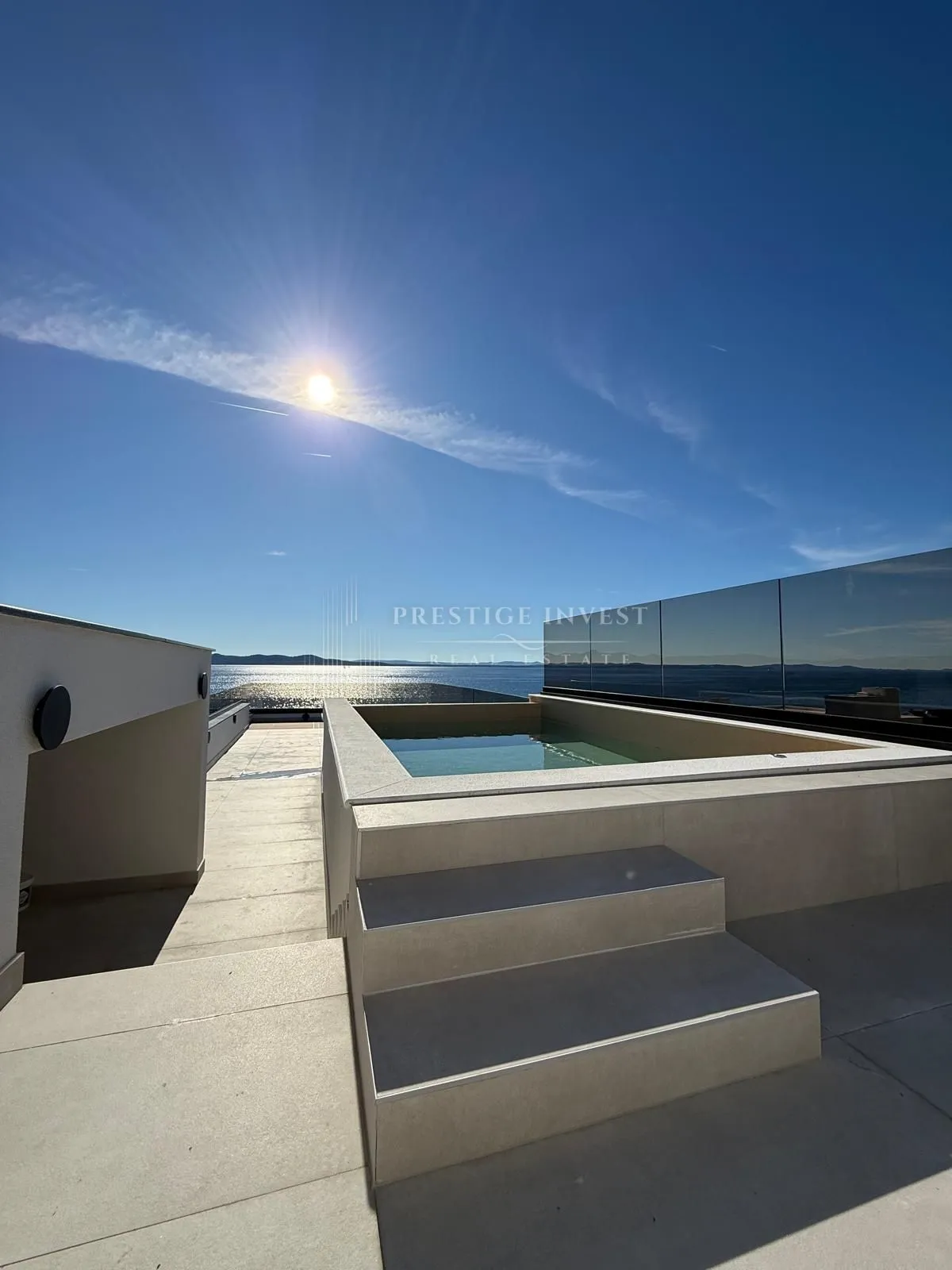PENTHOUSE- pogled na more- bazen, krovna terasa - Kožino, Zadar