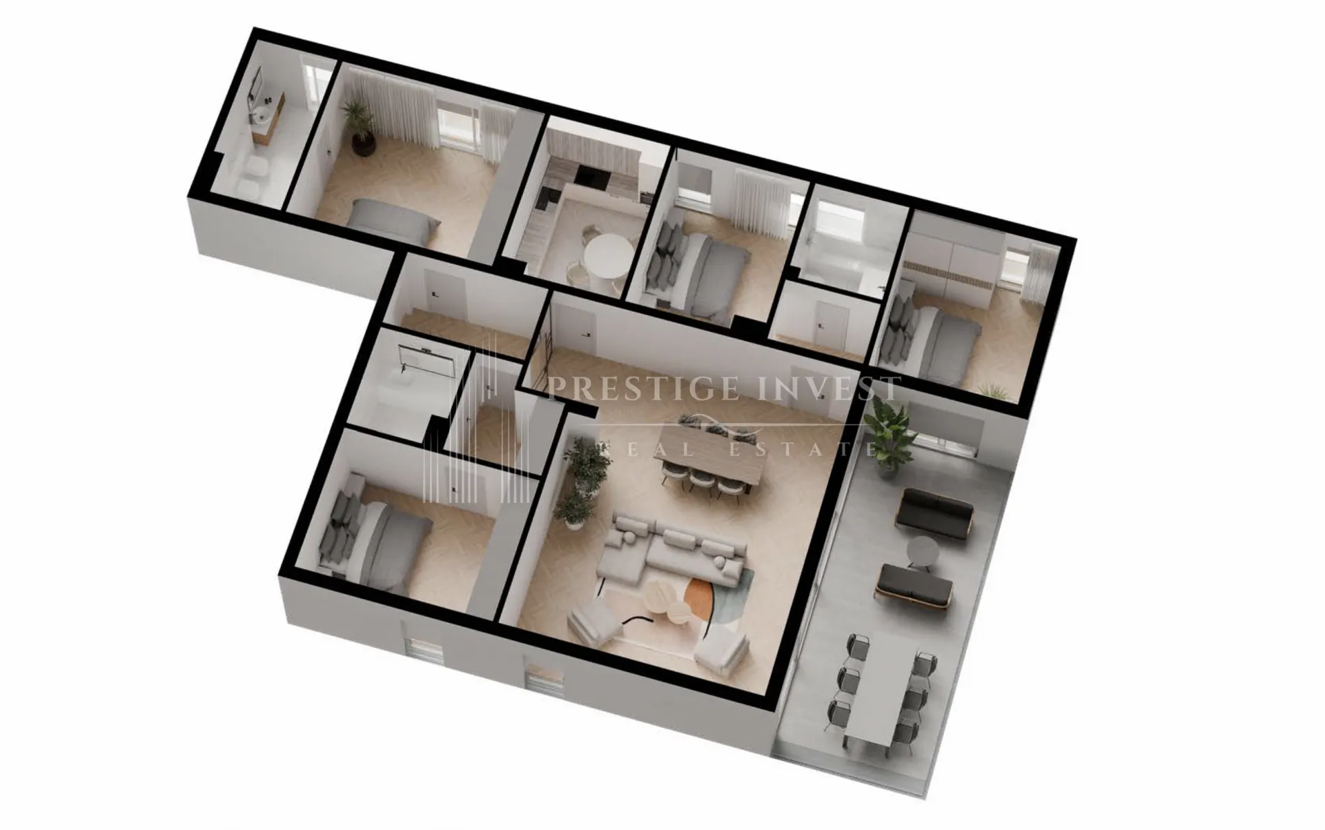 split centar- s04- 2.kat- 100m od mora - slika 2
