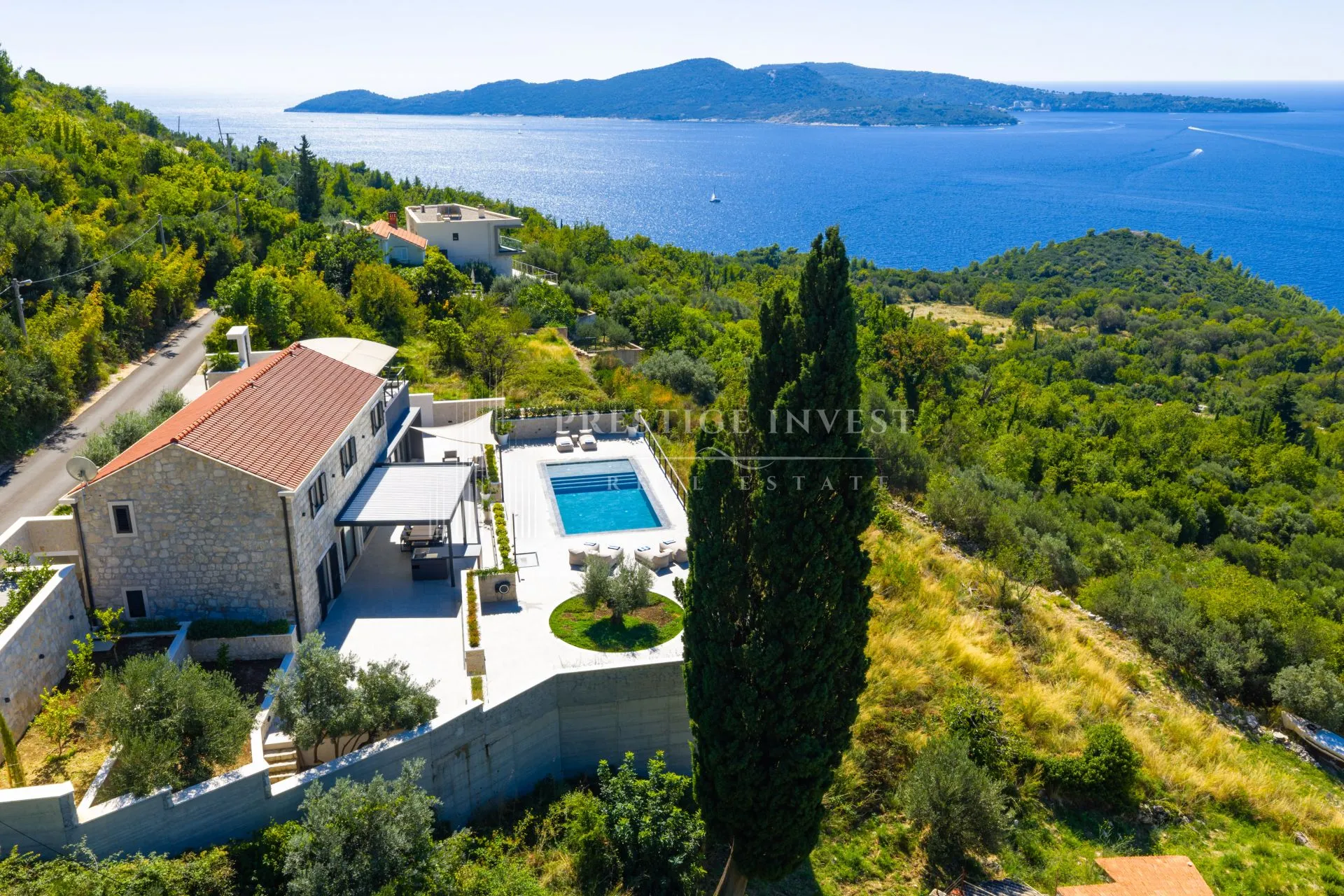 DUBROVNIK- Vila na osami s panoramskim pogledom