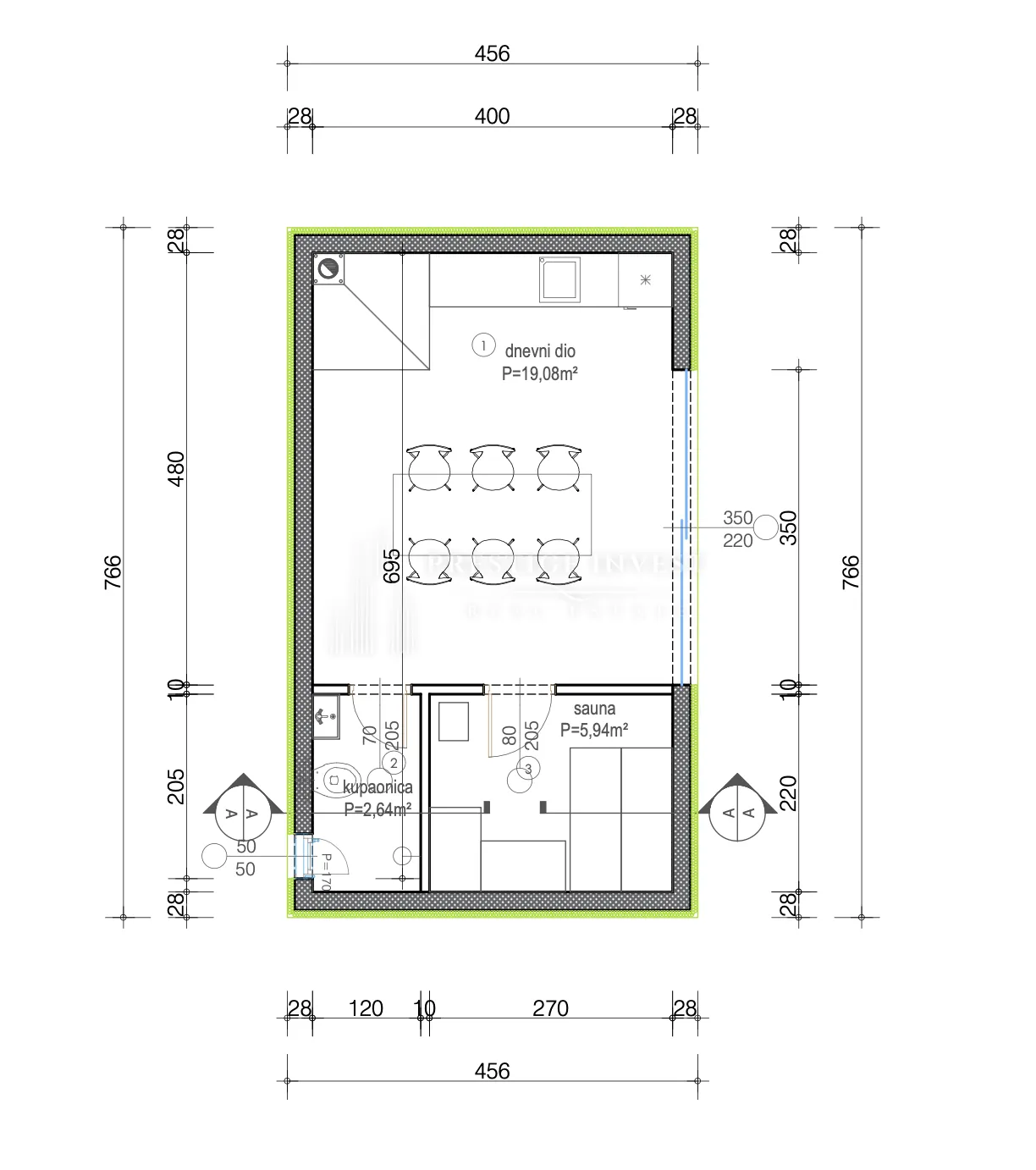 luksuzna prizemnica s 2550m2 okućnice i bazenom - slika 73