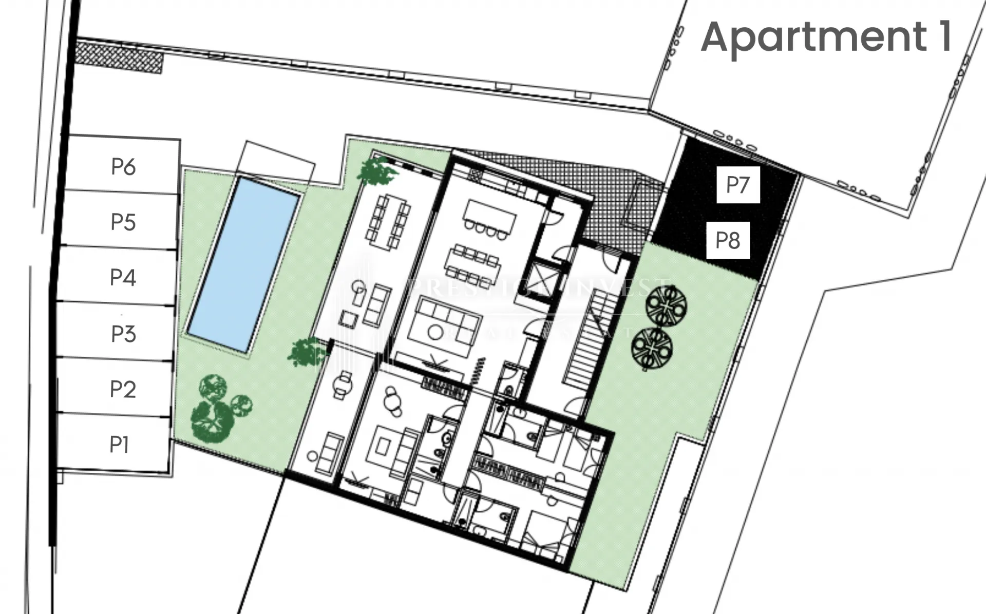 penthouse- prvi red uz more- privatni lift- 343m2 - slika 50