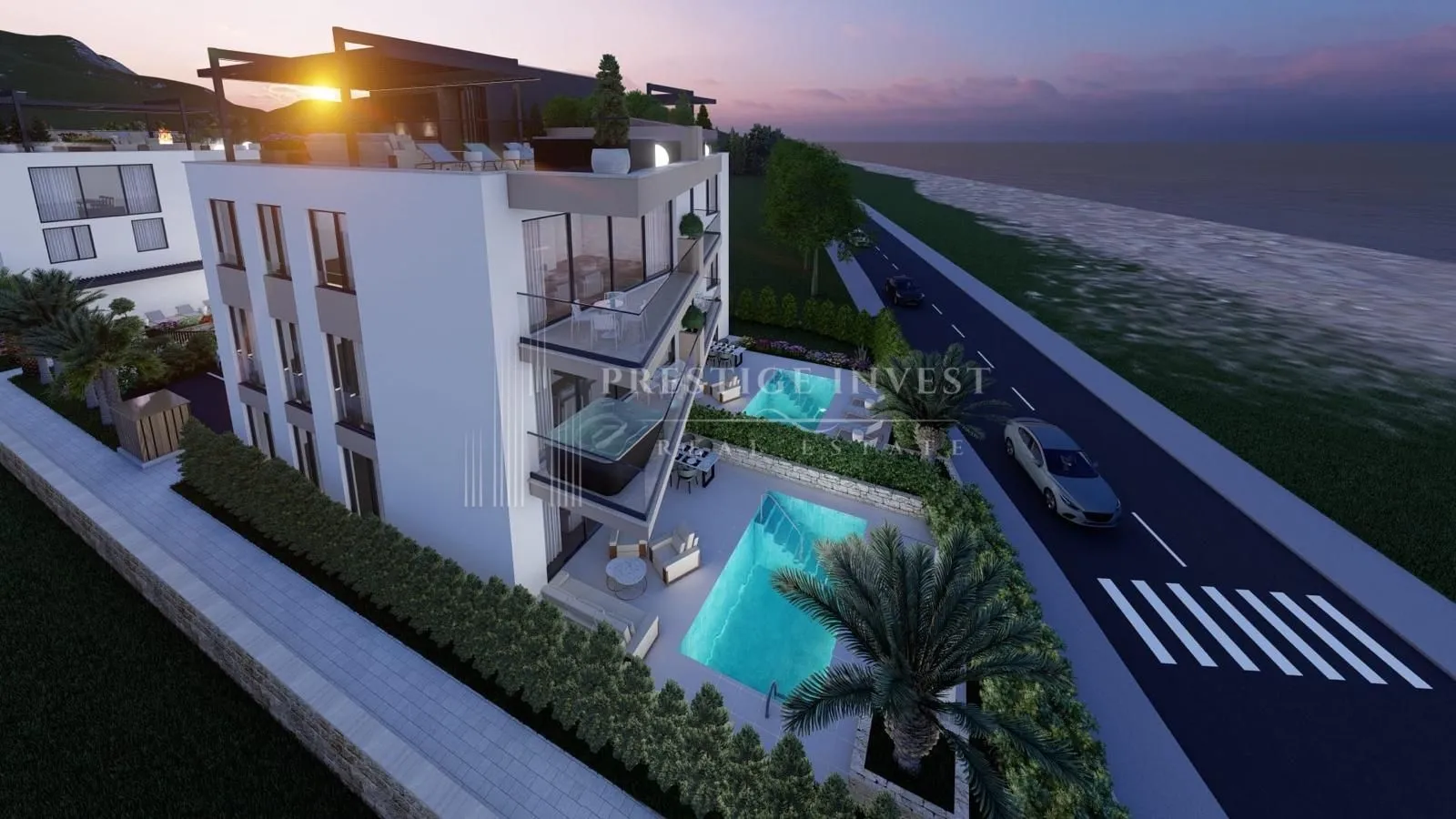 sukošan-s201- luksuzan penthouse-1.red uz more - krovna terasa - slika 49