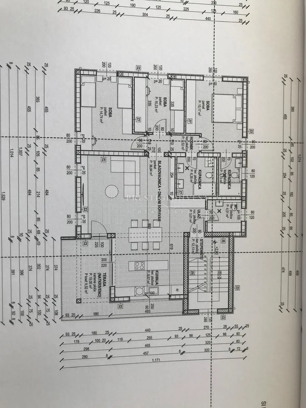 rogoznica- trosoban stan - 80m od mora- prizemlje - slika 8
