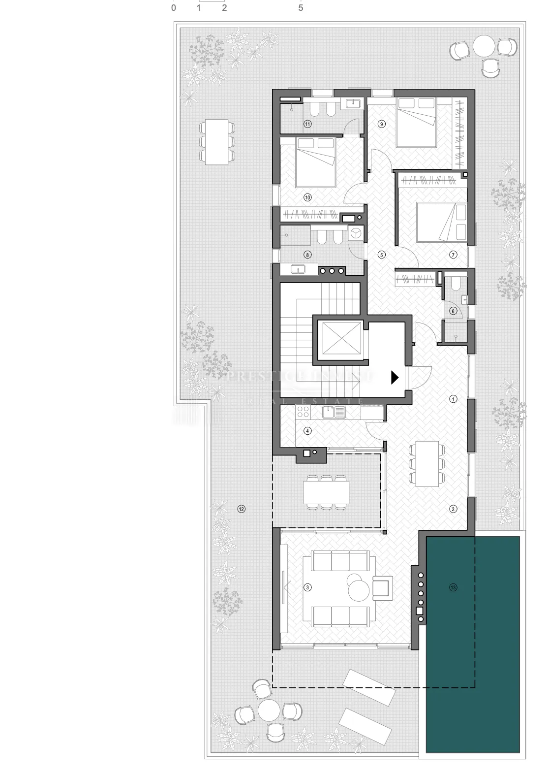 luksuzan penthouse u centru splita pogled na more, blizina mora - slika 11